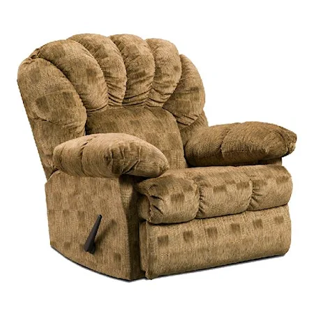 Chaise Rocker Recliner with Channel Tufting